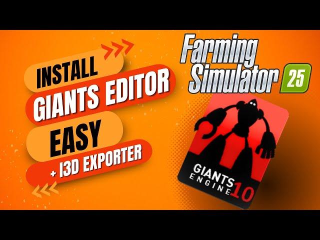  How to Set Up Giants Editor 10 -Farming Simulator 25 – Easy Guide + Blender i3D Exporter! - EP4