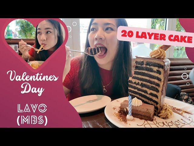 LAVO 20-LAYER CAKE!  Marina Bay Sands Food Review (VALENTINES DAY️)