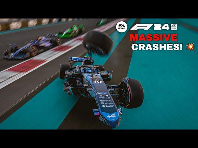 F1 24 𝗠𝗔𝗦𝗦𝗜𝗩𝗘 CRASH COMPILATION  #2