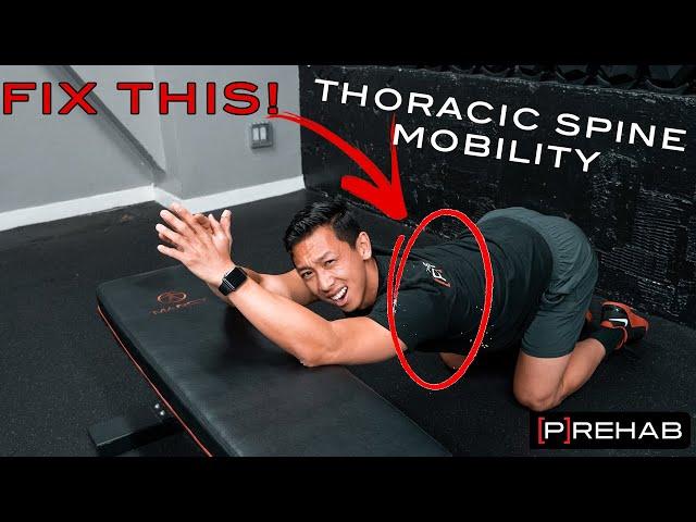 4 Exercises to IMPROVE Your Stiff Mid-Back (Thoracic Spine Mobility)