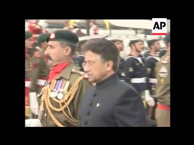 Pervez Musharraf was sworn in for a five-year term as Pakistan's civilian president. Musharraf is pr