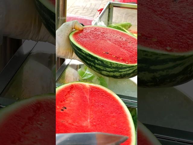 Amazing Bright Red Watermelon Cutting Skills - Fruit Cutting Skills