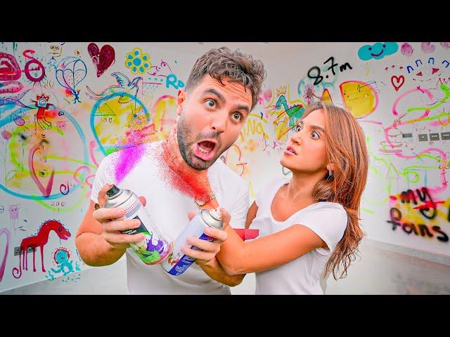 مقلبتها و دمرت البيت !!  
