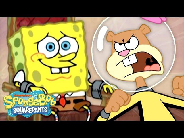 Every Time Sandy Rescued SpongeBob ️ | 60 Minute Compilation | SpongeBob