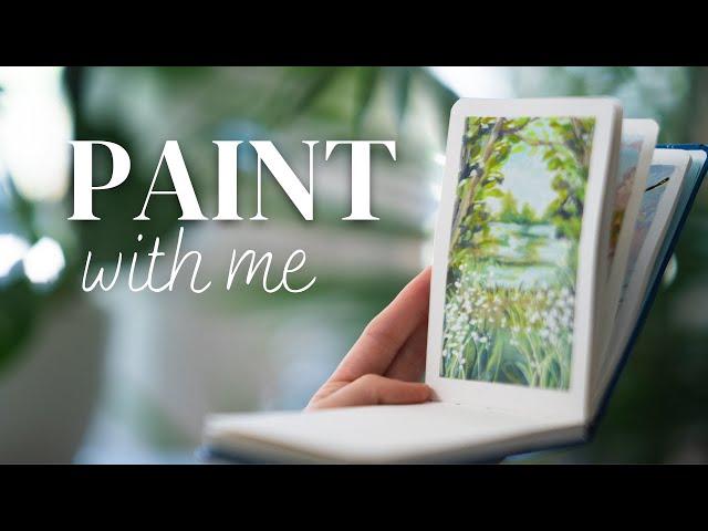 Paint With Me: A Serene Landscape | Using Holbein Gouache