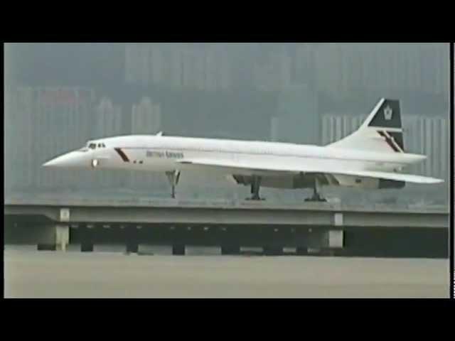BRITISH AIRWAYS Concorde at Kai Tak (1996)