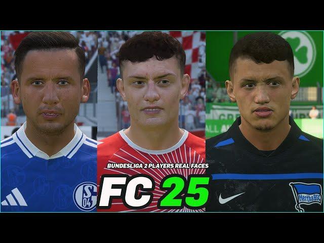 FC 25 | ALL BUNDESLIGA 2 PLAYERS REAL FACES