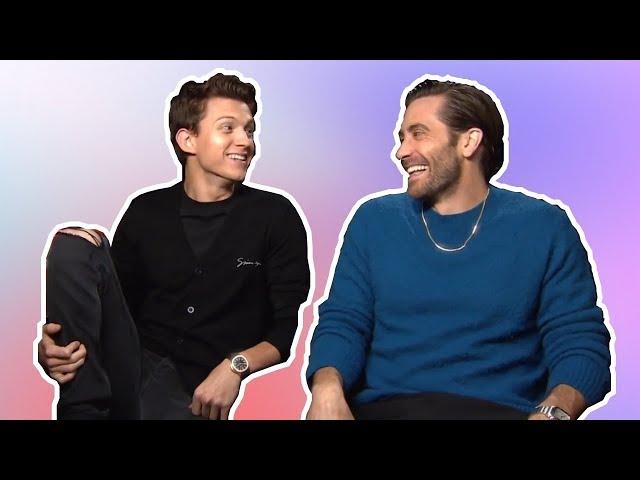 tom holland & jake gyllenhaal having the best (b)romance for 7 min straight