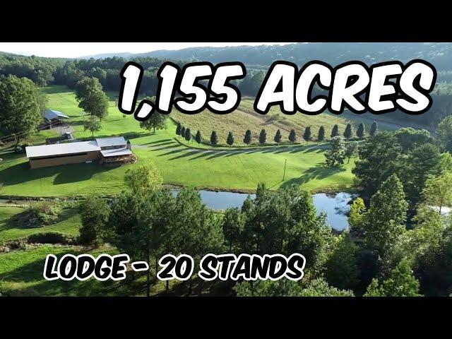 1155 Acre Valley Head Farm Lodge & Home - Hunting Stands Land For Sale