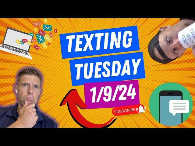 REI Convo Starting Text Script "Texting Tuesday" | Wake Up Real Estate Show 1/9/24