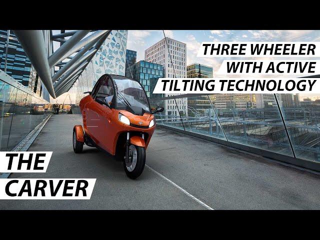 The Carver Enclosed Narrow Vehicle | Electric Three-Wheeler With Patented Tilting Technology