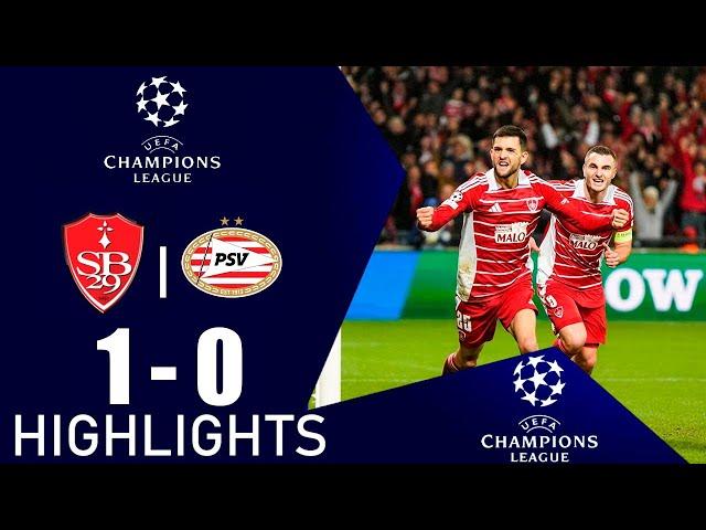 Stade Brestois PSV Eindhoven 1-0 Resumen | Liga de Campeones de la UEFA 2024