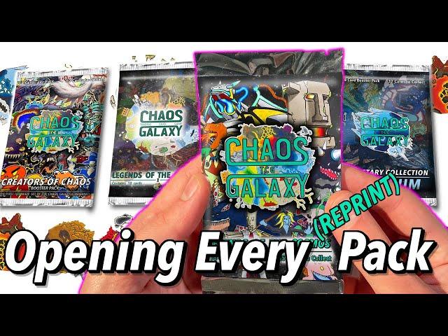 Opening Every Chaos Galaxy Booster Pack Reprint Set! (Chaos Galaxy TCG)