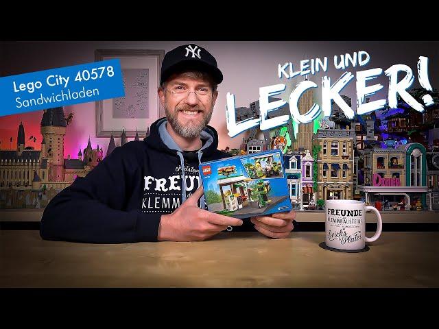 VIEL Straße und ein BISSCHEN HAUS!!  Wir bauen Lego City 40578 Sandwichladen (GWP)