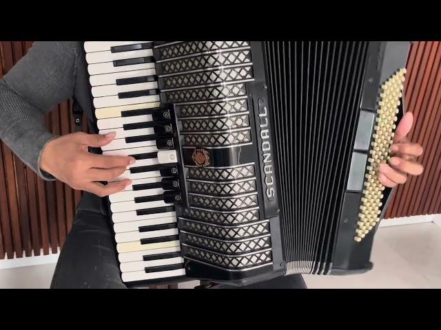 Acordeon Scandalli antiga muito top 