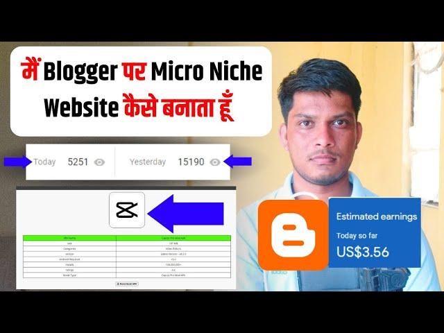 में Blogger पर Micro Niche Website कैसे बनाता हूँ - How to Setup Micro Niche Website In Blogger