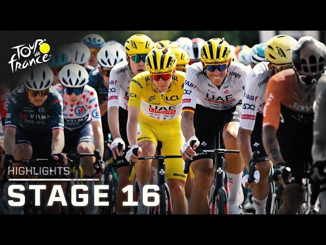 Tour de France 2024, Stage 16 | EXTENDED HIGHLIGHTS | 7/16/2024 | Cycling on NBC Sports