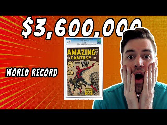 COMIC BOOK SELLS FOR $3,600,000 ! AMAZING FANTASY #15 CGC 9.6 | WORLD RECORD SALE $3.6 Million