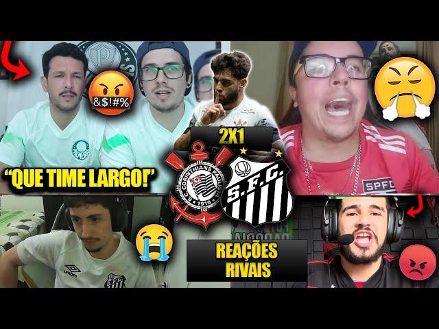 REAÇÕES dos RIVAIS FURIOSOS com a CLASSIFICAÇÃO do TIMÃO - CORINTHIANS 2X1 SANTOS [REACT PAULISTÃO]