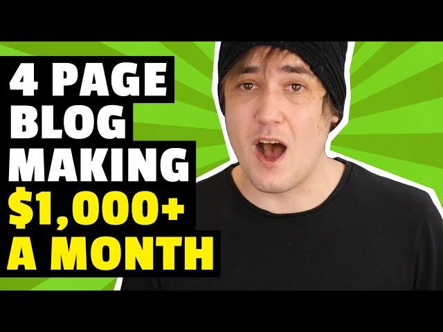 4 Page Niche Blog Making $1k+/Month [CASE STUDY]