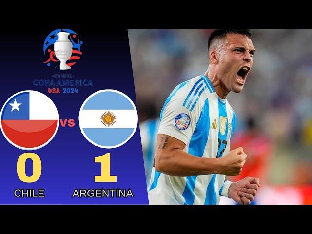 Argentina vs Chile 1-0 | highlights & all goals | Copa América  2024