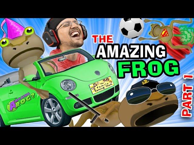 BEST GAME EVER!  The Amazing Frog that Farts Part 1 w/ FGTEEV Duddy (I Stole a Cop!) HA HA HA