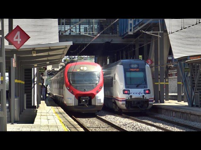 Trenes por Madrid de Norte a Sur. Renfe Cercanias, Mercancias, Media Distancia