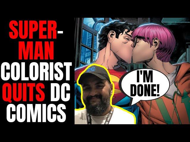 Superman Colorist Gabe Eltaeb QUITS DC Comics After They Make Superman Bi, Drop American Way Motto