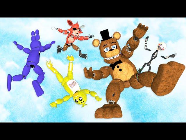 FNAF: Animatronics Ragdolls Jumps & Falls [GMOD] - Episode 54