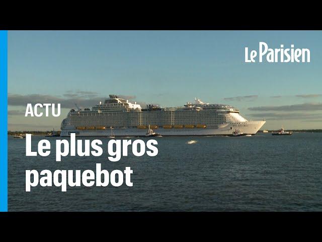 «Wonder of the Seas», le plus gros paquebot du monde quitte Saint-Nazaire