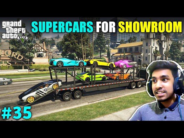 STEALING SUPERCARS FOR NEW SHOWROOM | GTA V GAMEPLAY #35