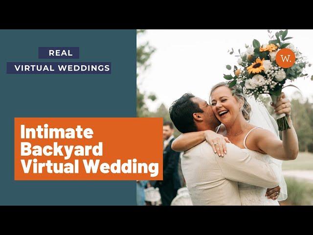 Soulmates get Married In An Intimate Backyard Wedding