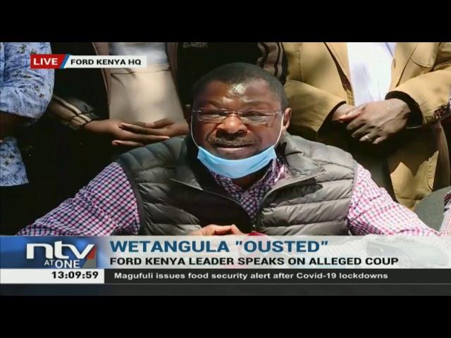 Senator Wetangula speaks on Ford Kenya Coup suspends party members involved in his dismissal