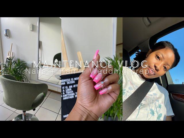 Maintenance VLOG | GRWM | Nails | Twisting my dreadlocks |#southafricanyoutuber