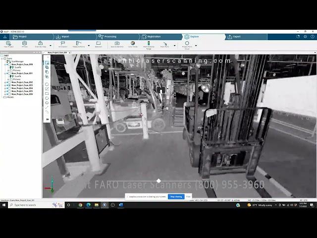 Tutorial Atlantic Laser Scanning FARO SCENE Removing Foot Traffic from Point Cloud Projects 2022