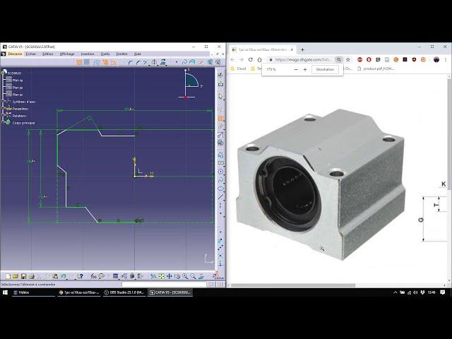 Catia V5 - tutoriel : Dessiner, Paramétrer et Créer un catalogue de composant