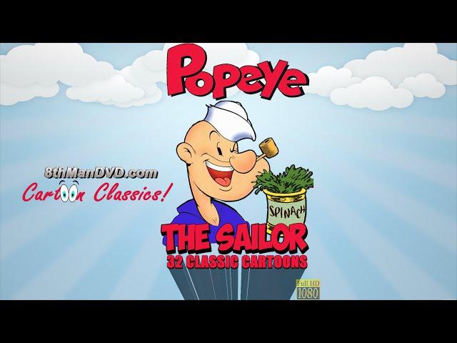 POPEYE THE SAILOR MAN COMPILATION: Popeye, Bluto and more! (HD 1080p)