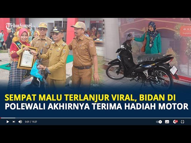 Sempat Malu Terlanjur Viral, Bidan di Polewali Akhirnya Terima Hadiah Motor, Kini Disuruh Jemput