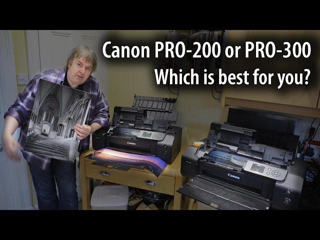 Choosing between the Canon PRO-200 or PRO-300 13" desktop photo printers