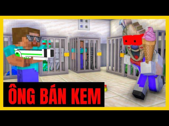 [ Lớp Học Quái Vật ] THỬ THÁCH THOÁT KHỎI ÔNG BÁN KEM KINH DỊ ( ICE SCREAM 4 ) | Minecraft Animation