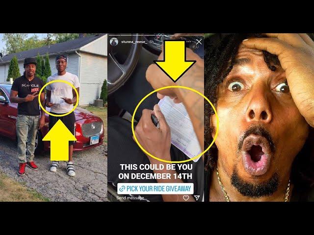 Stunna Reese Jaguar Raffle Giveaway Scam Disaster Got EXPOSED?!