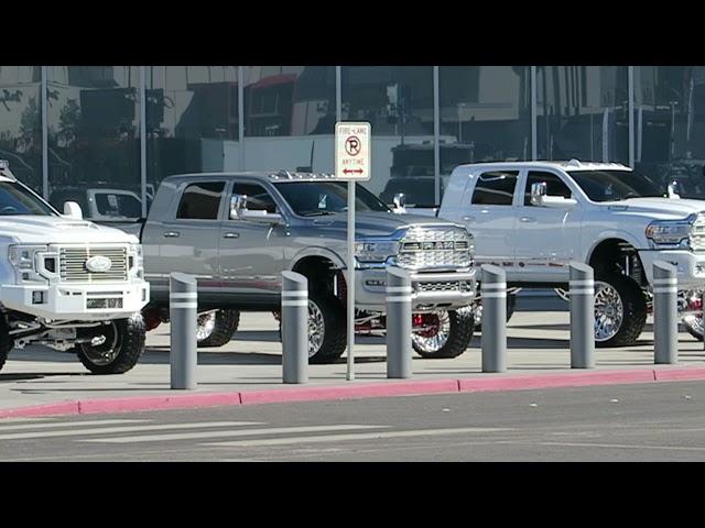 Lifted Truck Lineup at SEMA 2021 in Las Vegas