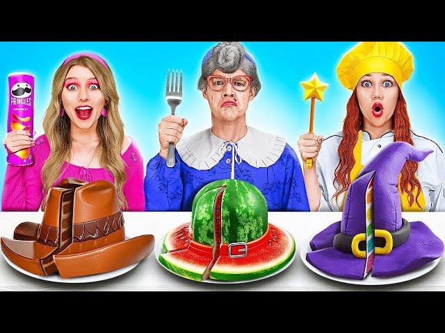 Grandma vs. Chef vs. Me!  Epic Cooking Challenge: Create Your Own Edible Masterpiece with 123 GO!