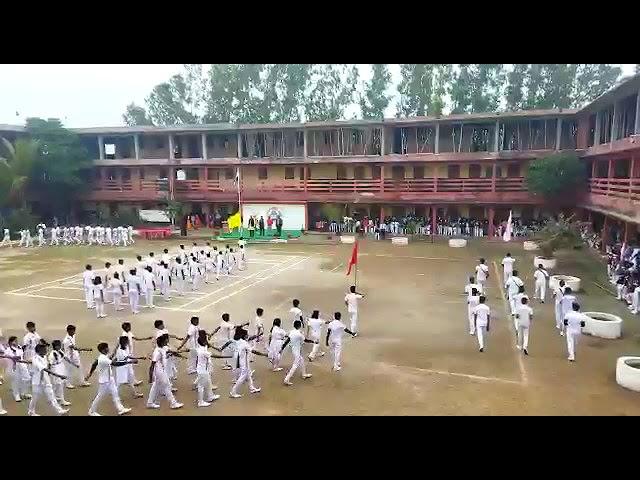 wonderful parade in the St Tulsi Global school on the occasion of Republic Day