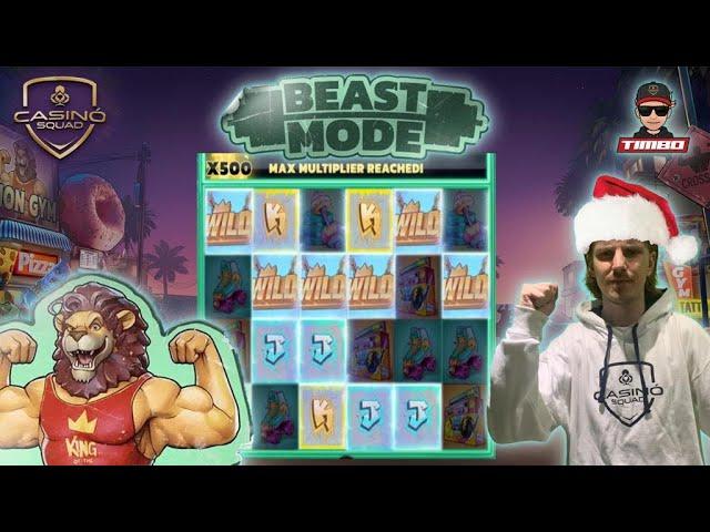 OUR RECORD BIG WIN ON BEAST MODE  (INSANE BONUS) 