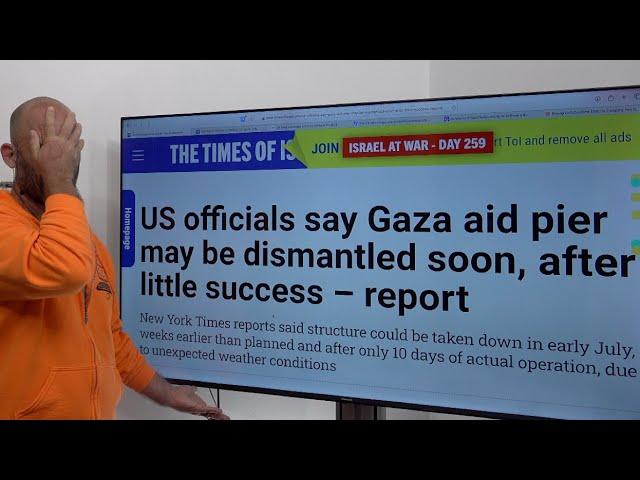 USA GAZA PIER is a FAILURE - biden wasted $200 million on idiotic project...