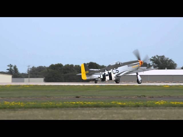 Warbirds taking off at Airventure 2013