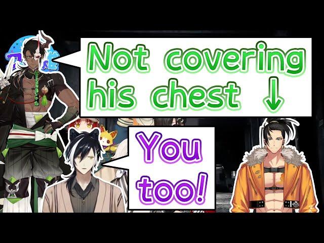 Oga got "surprised" by Shinri's chest【holostars JP/EN】【Eng/JP Sub】