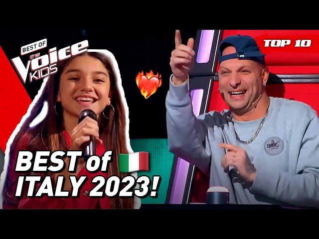 BEST BLIND AUDITIONS of The Voice Kids ITALY 2023! ️ | Top 10
