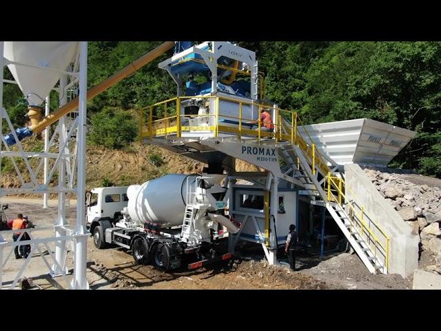 Promax Mobile 100m3/h Concrete Batching Plant